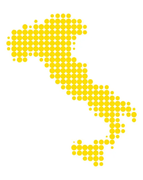Nauwkeurige kaart van Italië — Stockvector