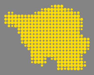 Saarland doğru harita