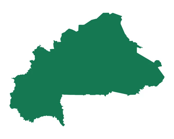 Χάρτης της Μπουρκίνα Φάσο — Διανυσματικό Αρχείο