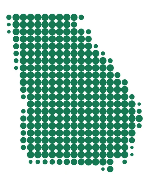 Mappa esatta di Georgia — Vettoriale Stock