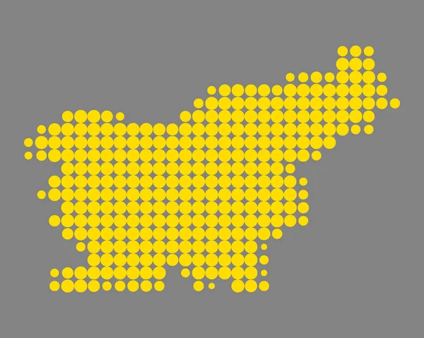 Carte précise de La Slovénie — Image vectorielle