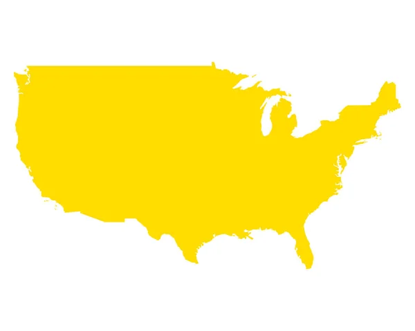 Mappa esatta di USA — Vettoriale Stock