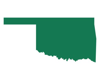 Oklahoma doğru harita