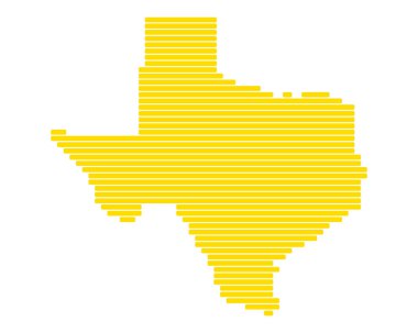 Texas doğru harita