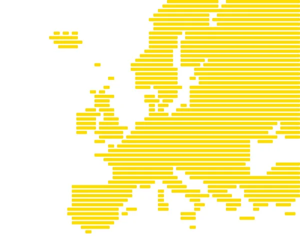 Dokładna mapa Europy — Wektor stockowy