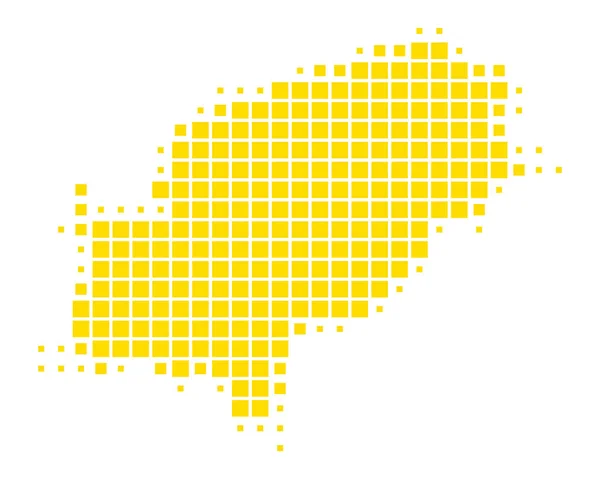 Carte précise de Ibiza — Image vectorielle