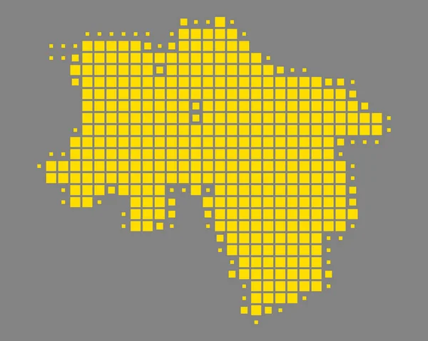 Karte von Niedersachsen — Stockvektor