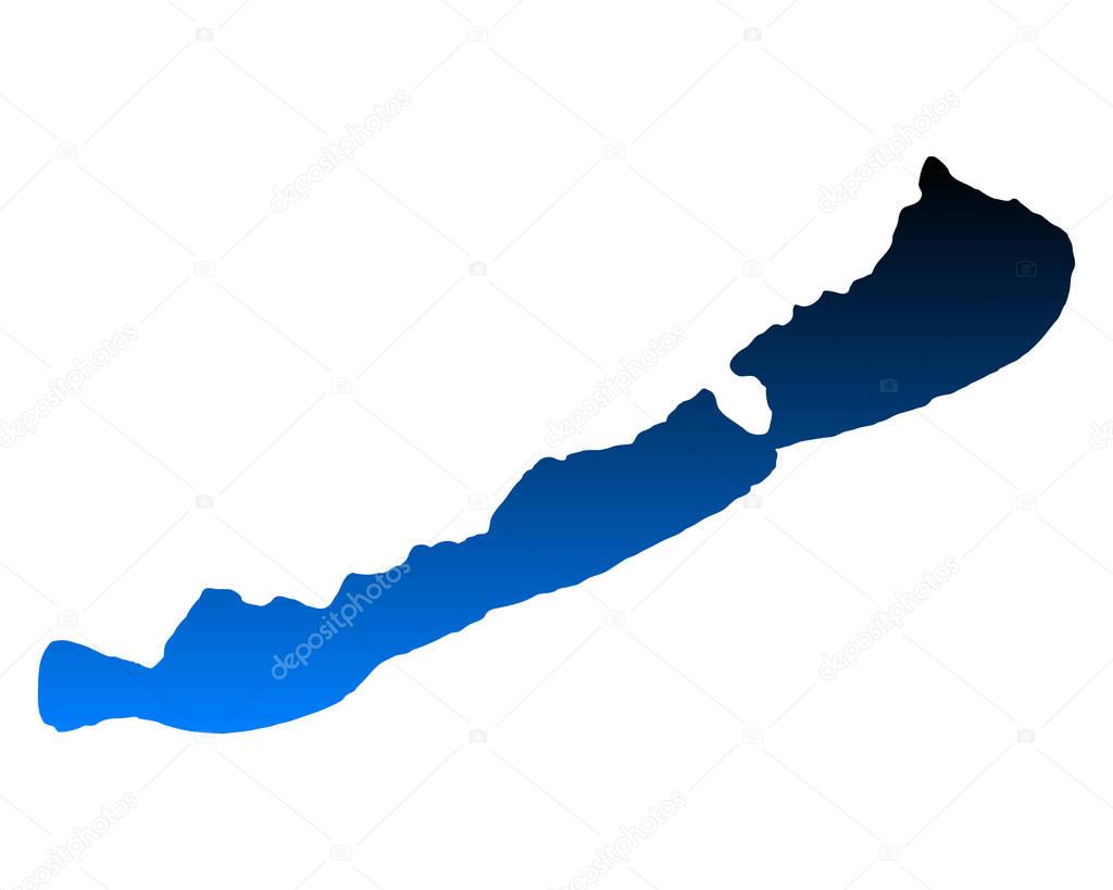 Map of Lake Balaton
