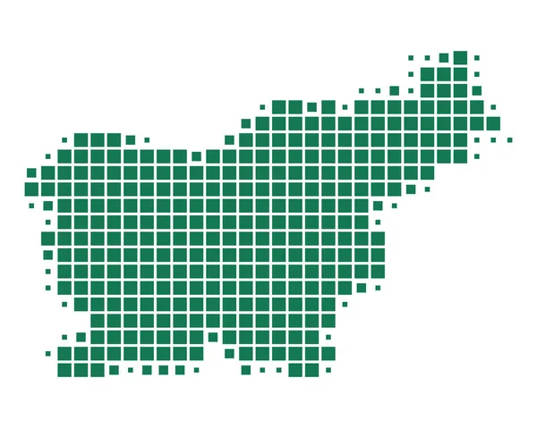 Carte précise de La Slovénie — Image vectorielle