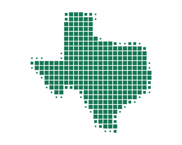 Accurate map of Texas — Stock Vector