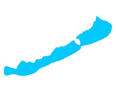 Map of Lake Balaton clipart