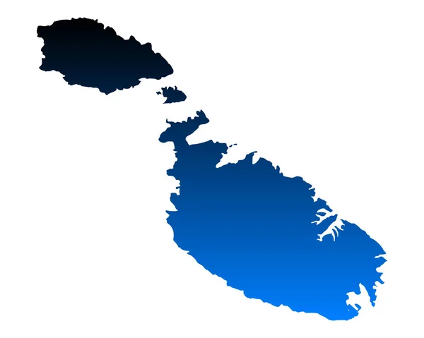 Mapa exato de Malta —  Vetores de Stock