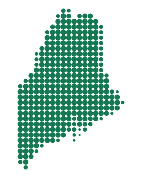 Mapa exacto de Maine — Archivo Imágenes Vectoriales