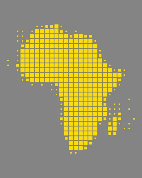 Mapa exacto de África — Archivo Imágenes Vectoriales