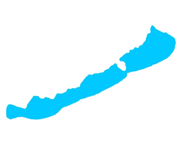 Mapa jezioro balaton — Wektor stockowy