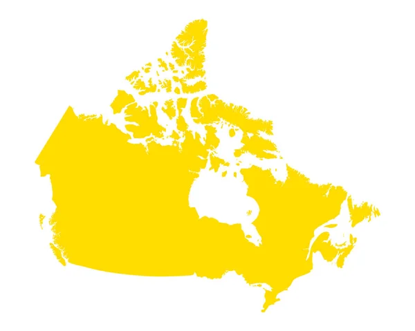 Pontos térképe Kanada — Stock Vector