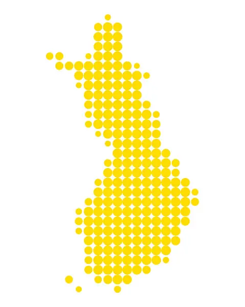 Carte précise de finland — Image vectorielle