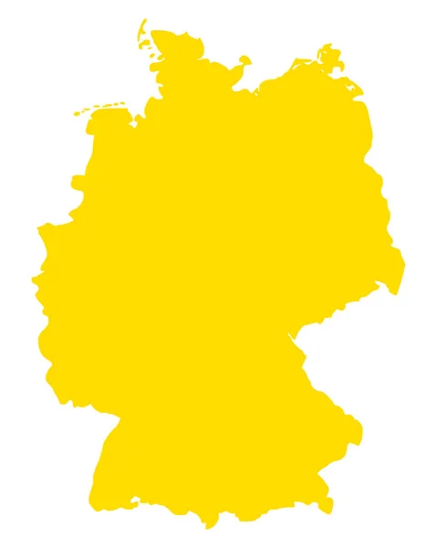 Nauwkeurige kaart van Duitsland — Stockvector