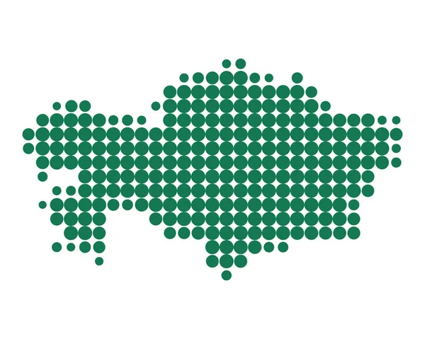 Mapa preciso de Kazajstán — Archivo Imágenes Vectoriales