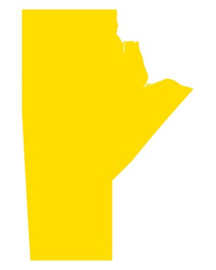 Manitoba doğru harita