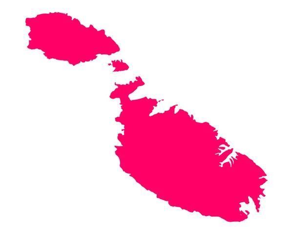 Mappa esatta di Malta — Vettoriale Stock