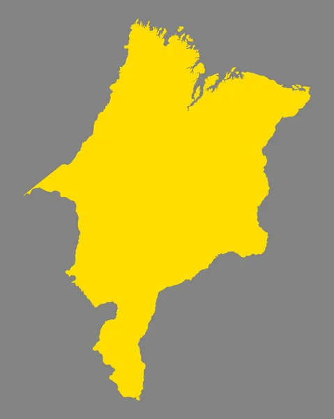 Mapa preciso de Maranhao — Archivo Imágenes Vectoriales