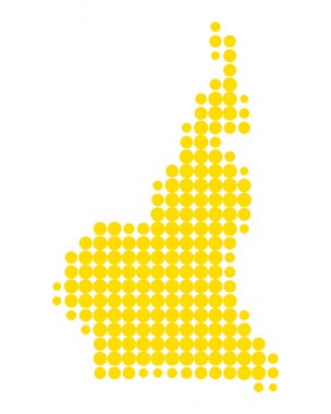 Doğru Kamerun Haritası