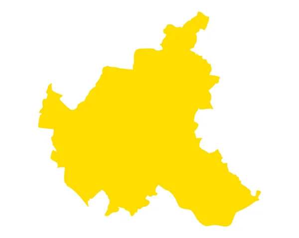 ハンブルクの正確なマップ — ストックベクタ