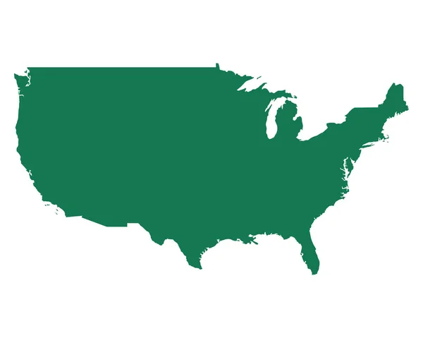 Mapa exacto de Estados Unidos — Archivo Imágenes Vectoriales