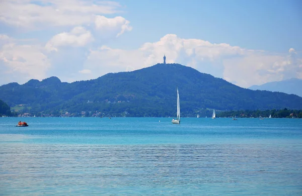 Jezioro Woerthersee w Karyntii, Austria — Zdjęcie stockowe