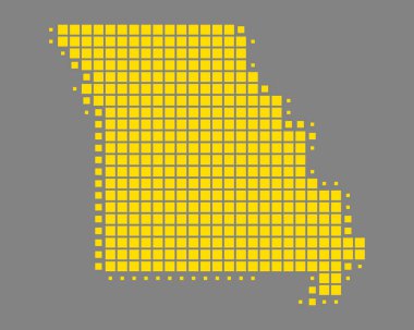 Missouri doğru harita