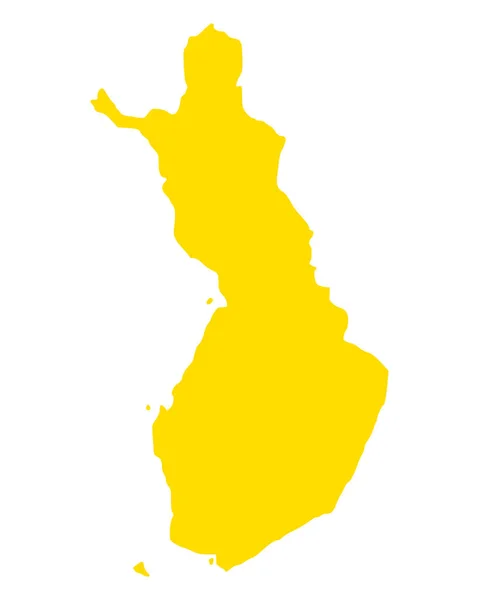 芬兰的精确地图 — 图库矢量图片