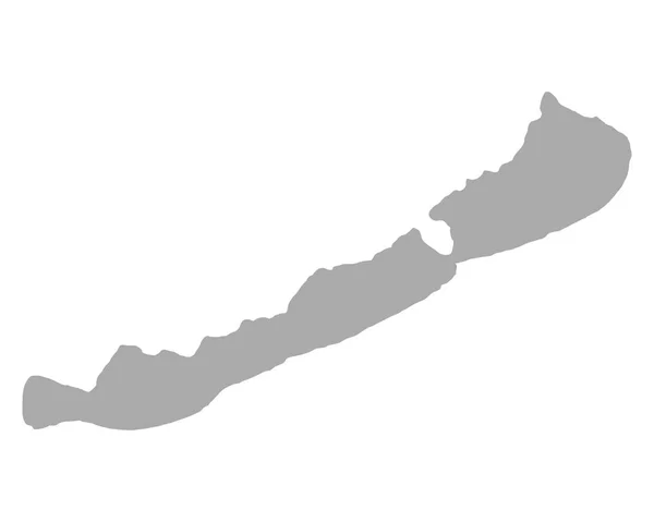 Mapa jezioro balaton — Wektor stockowy