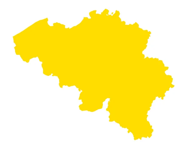 Genaue Landkarte von Belgien — Stockvektor