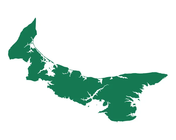 Mapa de Prince Edward Island — Archivo Imágenes Vectoriales