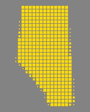 Alberta doğru harita