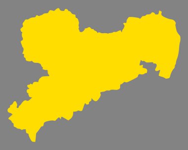 Saksonya doğru harita