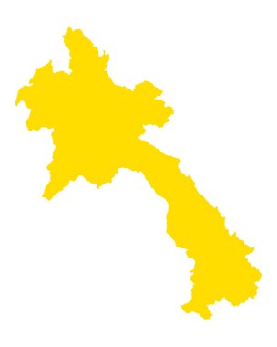 Doğru Laos Haritası