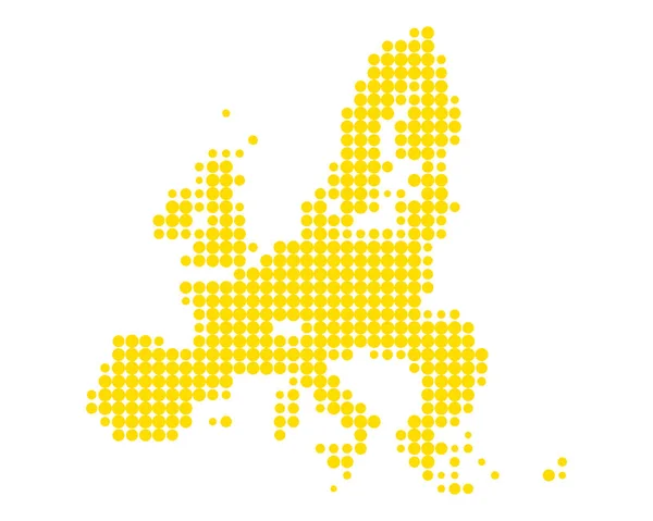 Mappa dell'Unione europea — Vettoriale Stock