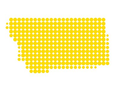 Montana doğru harita