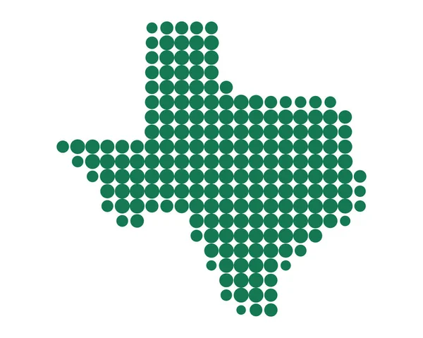 Mapa preciso de Texas — Vector de stock