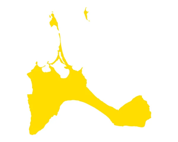Präzise Landkarte von Formentera — Stockvektor