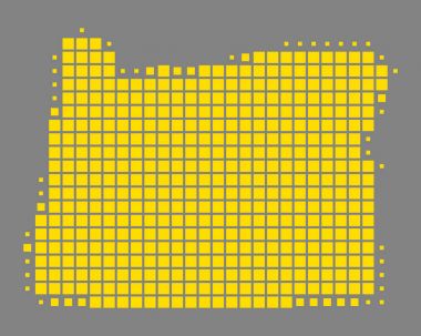 Oregon doğru harita