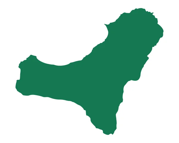 La mappa di El Hierro — Vettoriale Stock