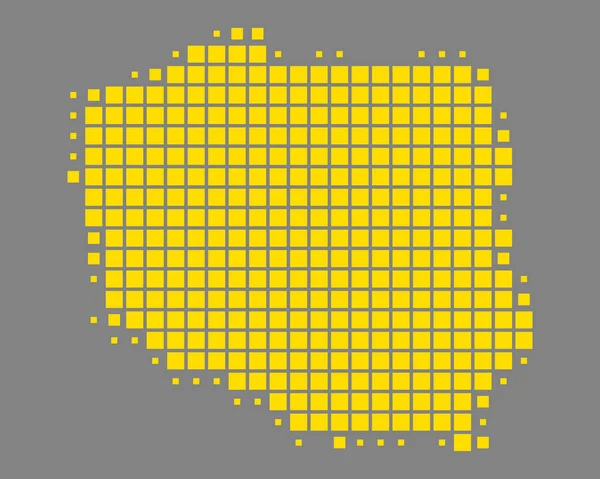 Carte précise de La Pologne — Image vectorielle