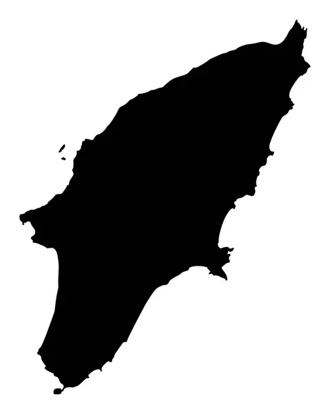 罗得岛准确地图 — 图库矢量图片