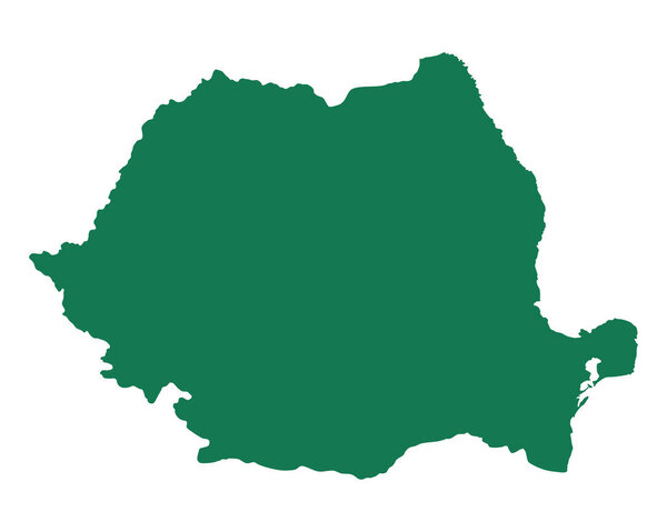 Accurate map of Romania