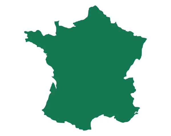 Přesná mapa Francie — Stockový vektor