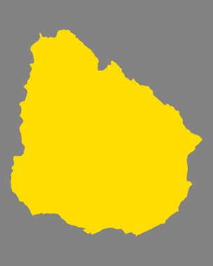 Doğru Uruguay Haritası