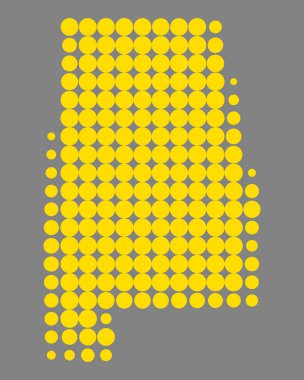 Alabama'nın yöneticileri doğru harita